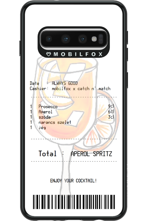 aperol spritz koktél - Samsung Galaxy S10