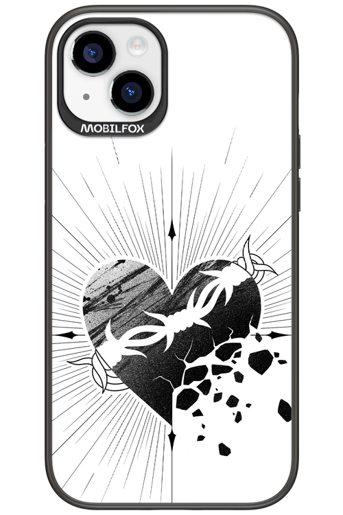 Fekete Szív - Apple iPhone 15 Plus