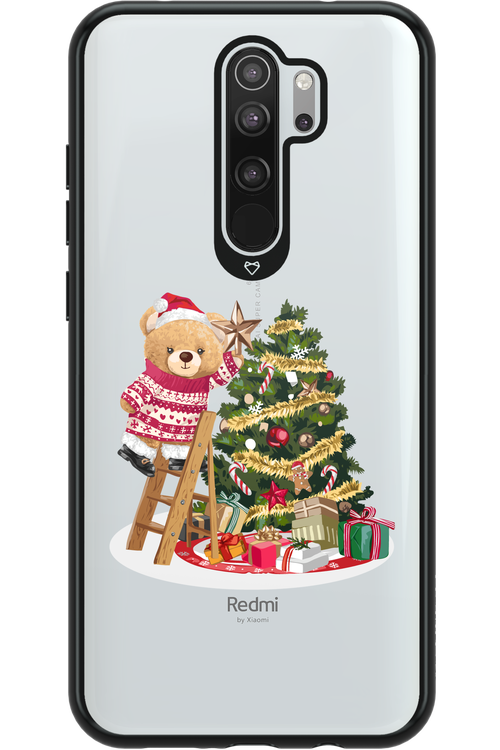 Christmas Bear (Transparent) - Xiaomi Redmi Note 8 Pro