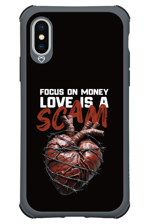 Focus on money, love is a scam - Apple iPhone XS