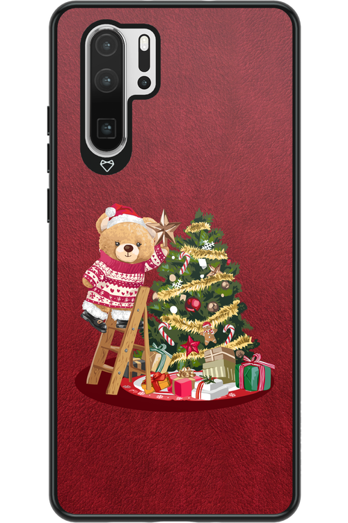 Christmas Bear (Burgundy) - Huawei P30 Pro