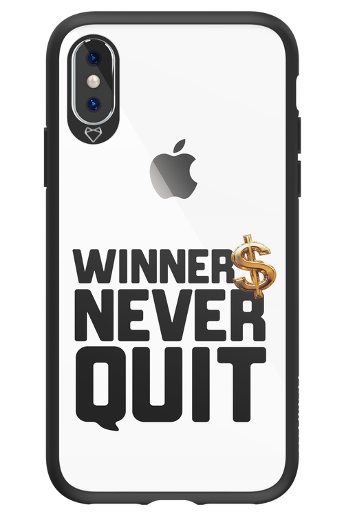Winners Never Quit - Apple iPhone X