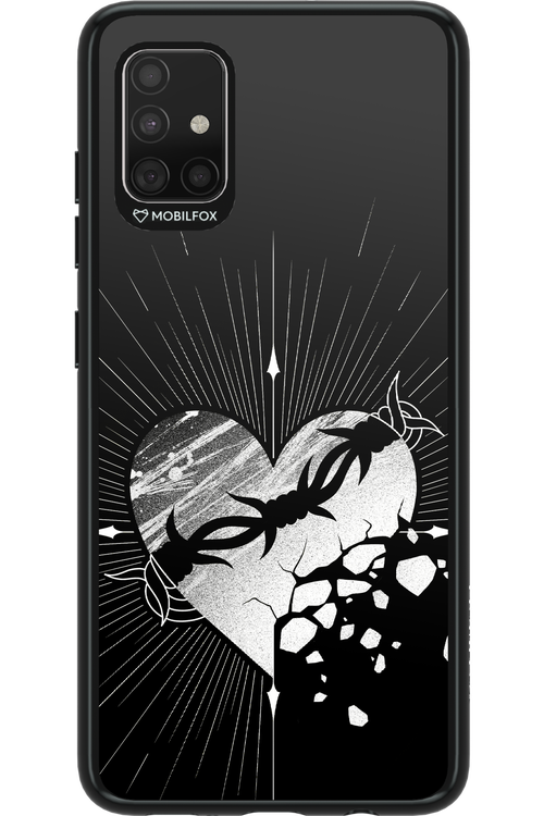 Fehér Szív - Samsung Galaxy A51