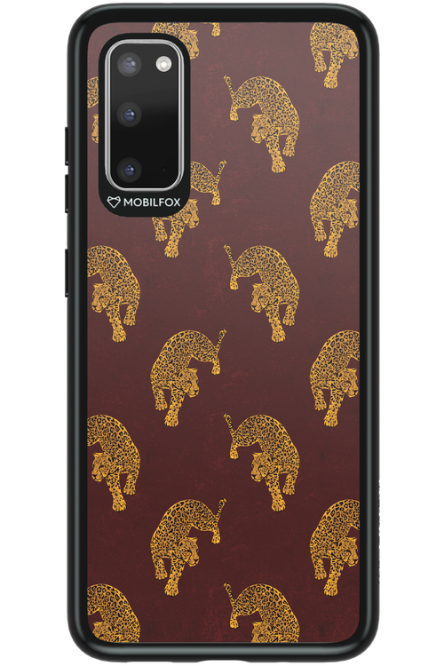 Burgundy Leopard Pattern - Samsung Galaxy S20