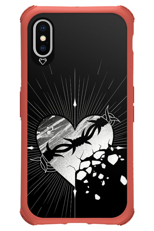 Fehér Szív - Apple iPhone XS