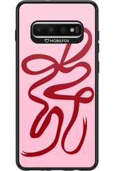 Burgundy Bow - Samsung Galaxy S10+