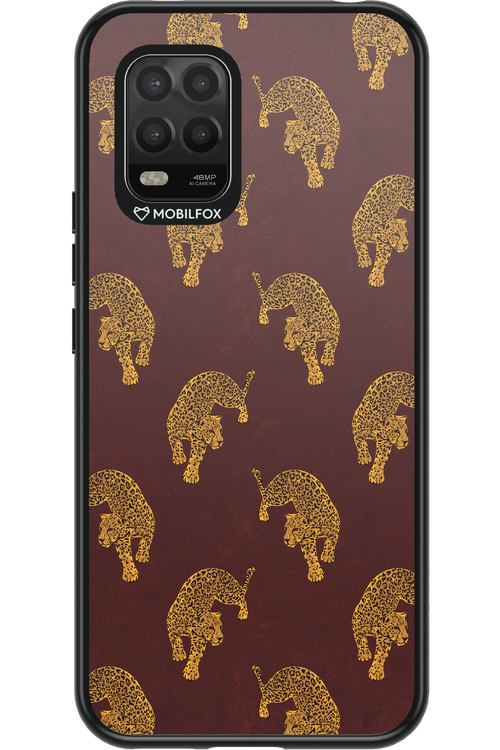 Burgundy Leopard Pattern - Xiaomi Mi 10 Lite 5G