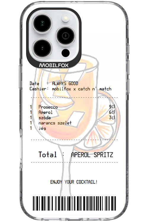 aperol spritz koktél - Apple iPhone 16 Pro Max