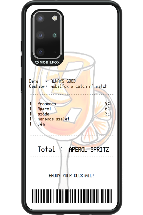 aperol spritz koktél - Samsung Galaxy S20+