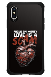 Focus on money, love is a scam - Apple iPhone XS