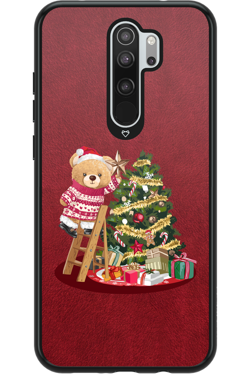Christmas Bear (Burgundy) - Xiaomi Redmi Note 8 Pro
