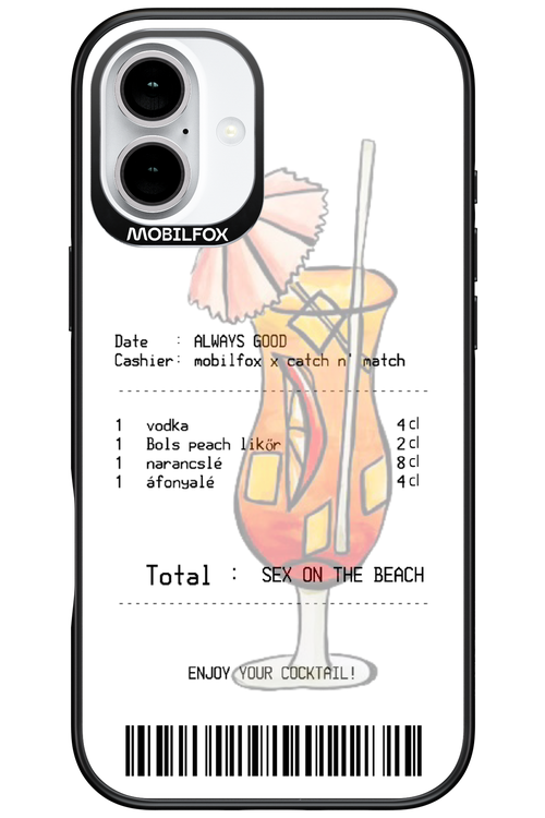 sex on the beach koktél - Apple iPhone 16 Plus