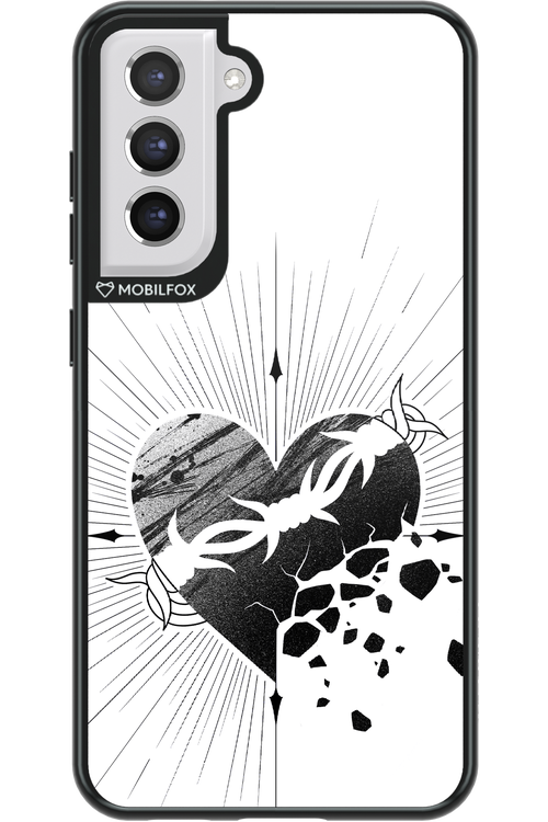 Fekete Szív - Samsung Galaxy S21 FE