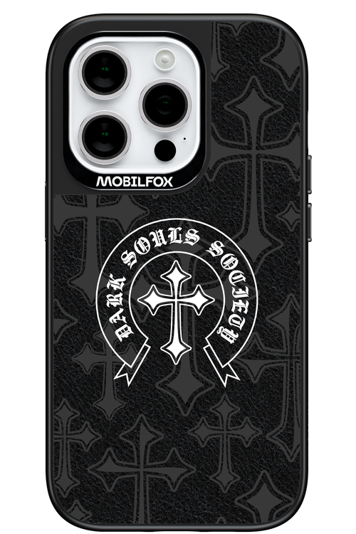 Dark Souls Society (Leather) - Apple iPhone 14 Pro