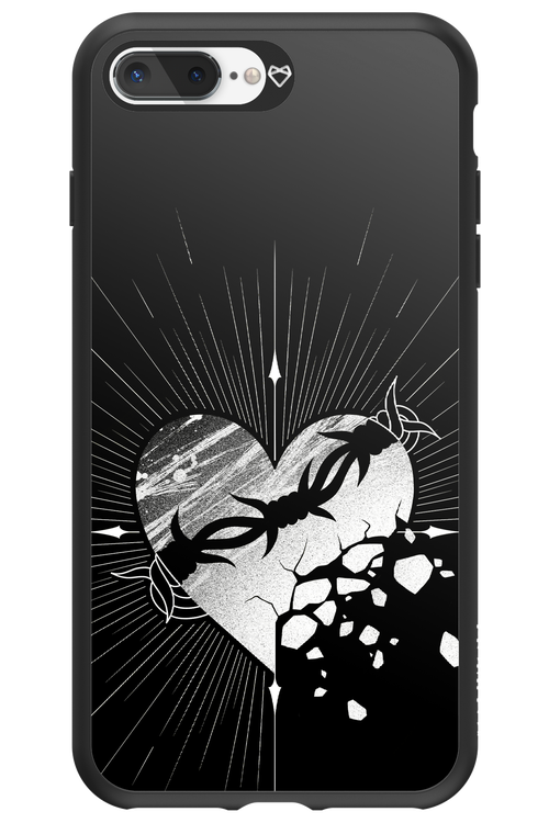 Fehér Szív - Apple iPhone 8 Plus