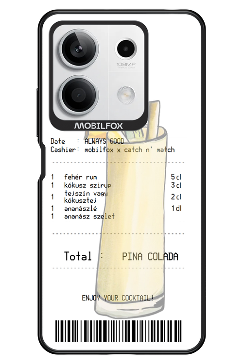 pina colada koktél - Xiaomi Redmi Note 13 5G