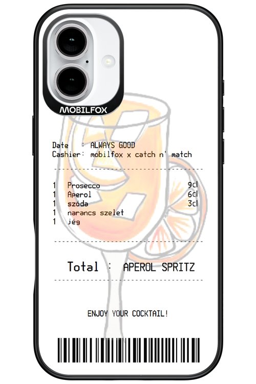aperol spritz koktél - Apple iPhone 16 Plus