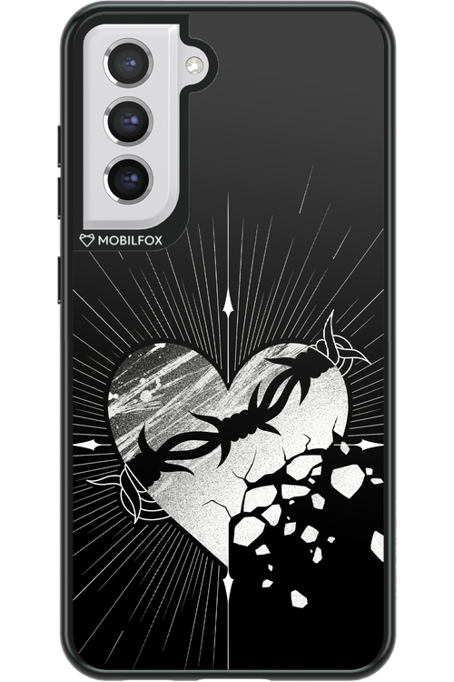 Fehér Szív - Samsung Galaxy S21 FE