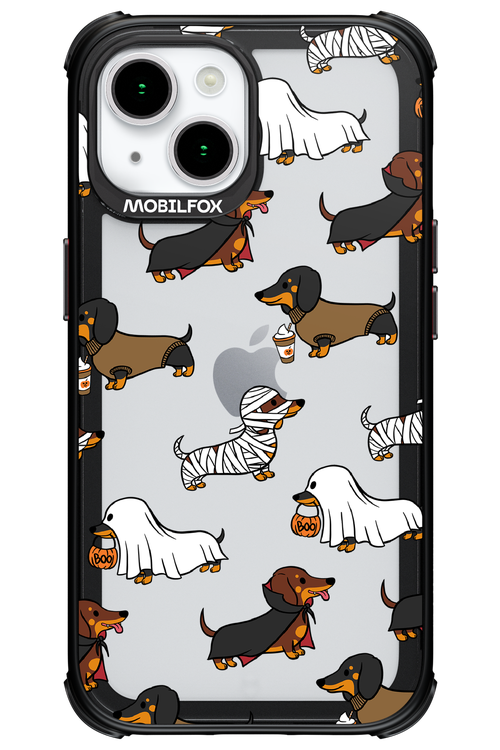 Scary Dachshund (Transparent) - Apple iPhone 15