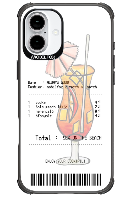 sex on the beach koktél - Apple iPhone 16 Plus