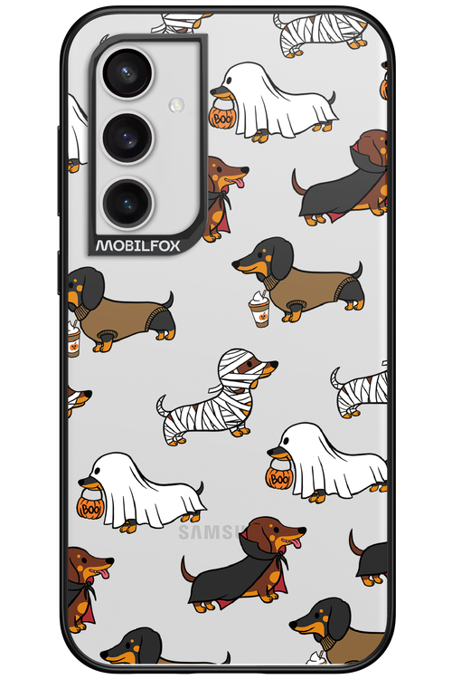 Scary Dachshund (Transparent) - Samsung Galaxy S23 FE