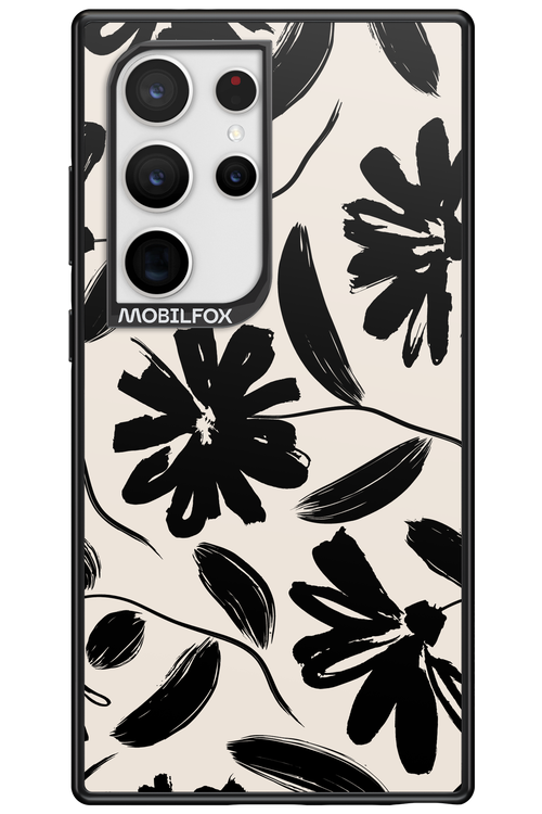 Monochrome Flowerss - Samsung Galaxy S24 Ultra