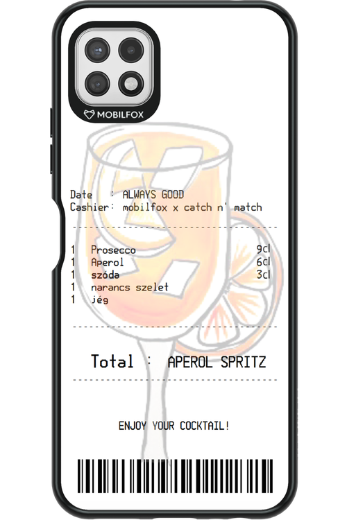 aperol spritz koktél - Samsung Galaxy A22 5G