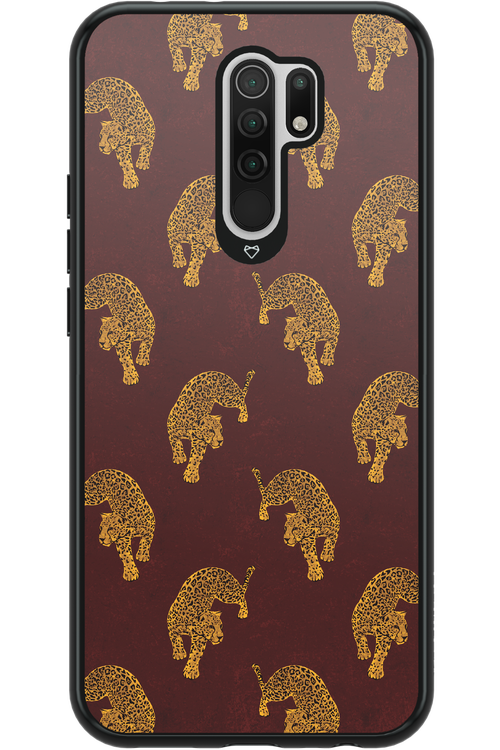 Burgundy Leopard Pattern - Xiaomi Redmi 9
