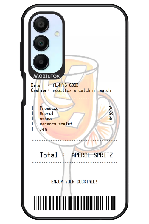 aperol spritz koktél - Samsung Galaxy A15