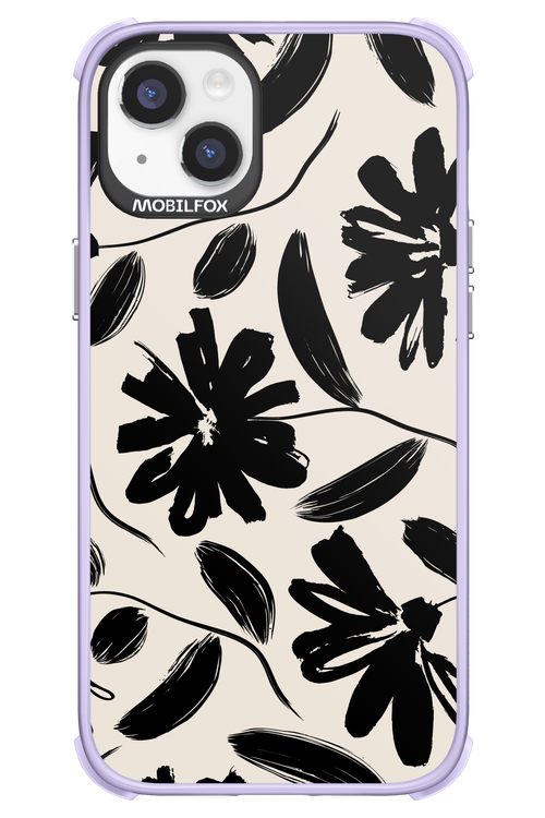 Monochrome Flowerss - Apple iPhone 14 Plus