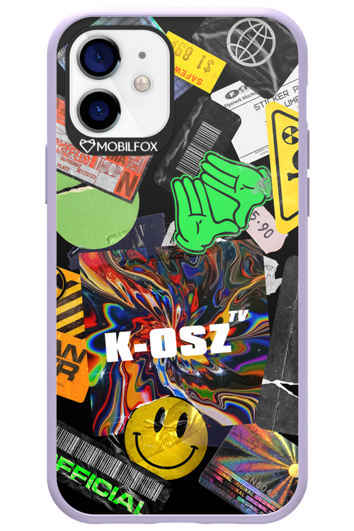 K-osz Sticker Black - Apple iPhone 12