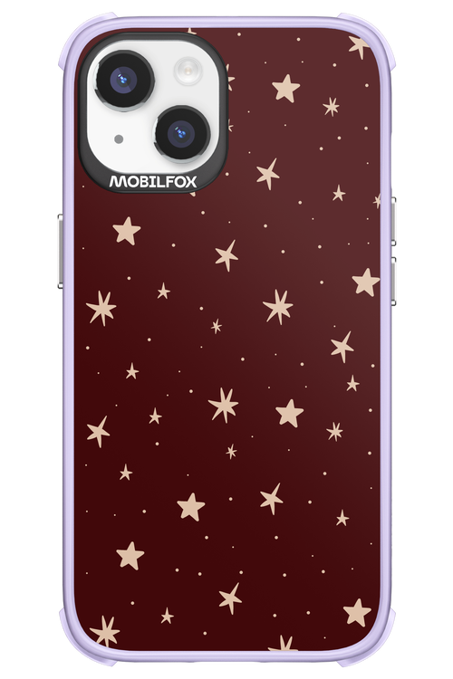Burgundy Stars - Apple iPhone 14