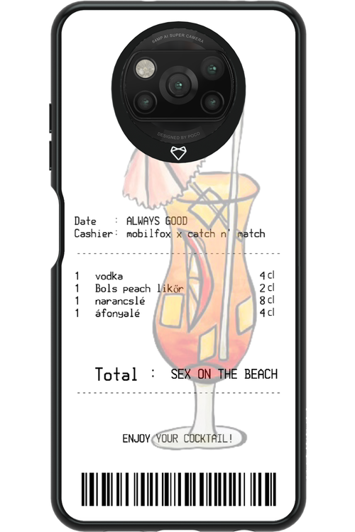 sex on the beach koktél - Xiaomi Poco X3 NFC