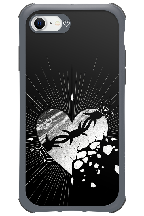 Fehér Szív - Apple iPhone 8