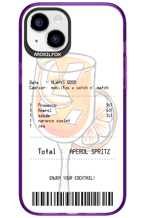aperol spritz koktél - Apple iPhone 15 Plus
