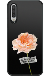 Flower Black - Samsung Galaxy A70