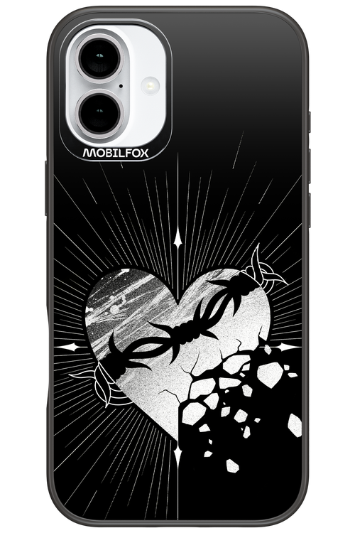 Fehér Szív - Apple iPhone 16 Plus