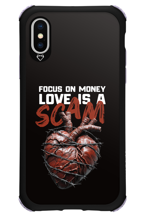 Focus on money, love is a scam - Apple iPhone XS