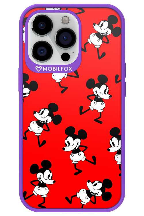 Iconic Mouse (red pattern) - Apple iPhone 13 Pro