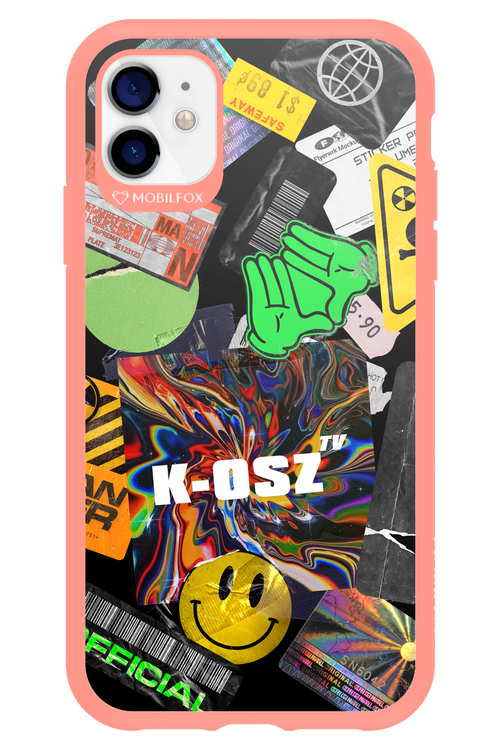 K-osz Sticker Black - Apple iPhone 11