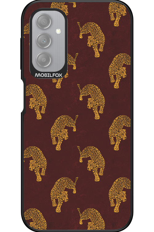 Burgundy Leopard Pattern - Samsung Galaxy A14