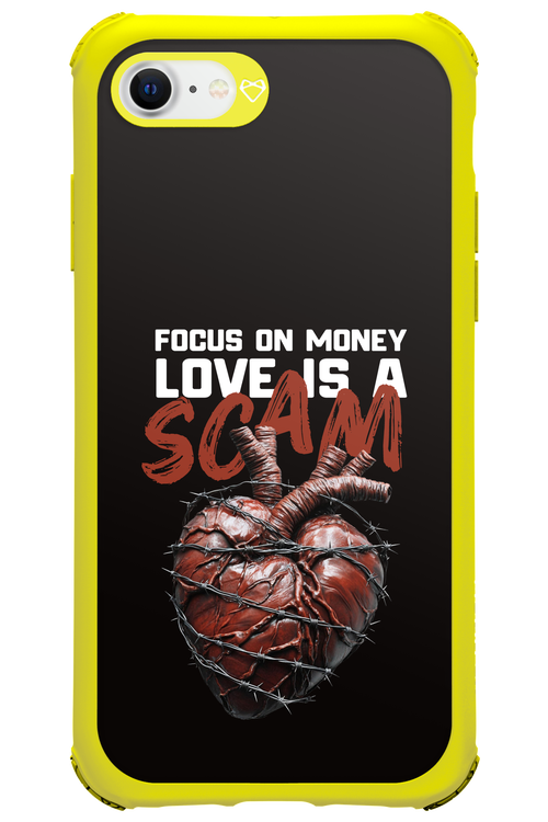 Focus on money, love is a scam - Apple iPhone 8