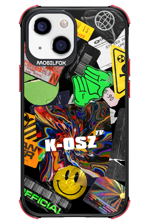 K-osz Sticker Black - Apple iPhone 13 Mini