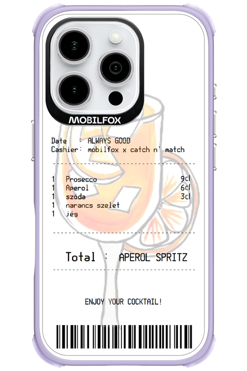 aperol spritz koktél - Apple iPhone 16 Pro