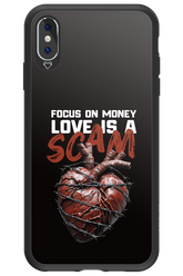 Focus on money, love is a scam - Apple iPhone XS Max