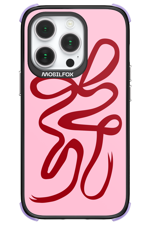 Burgundy Bow - Apple iPhone 14 Pro
