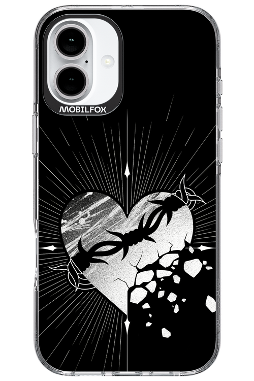 Fehér Szív - Apple iPhone 16 Plus