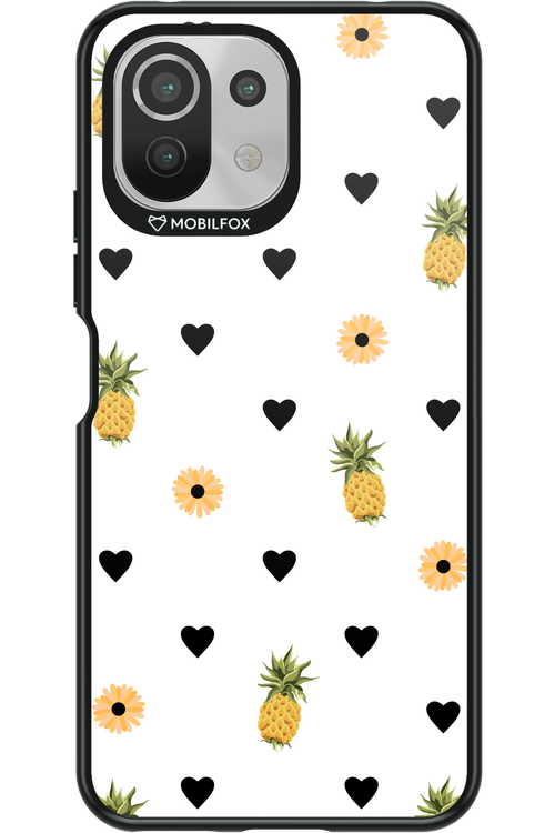 Ananas Heart White - Xiaomi Mi 11 Lite (2021)