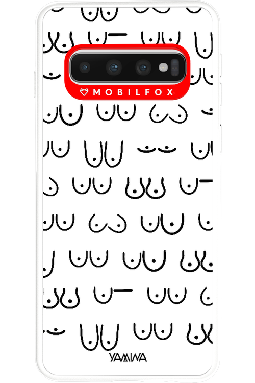 Boobies (white) - Samsung Galaxy S10