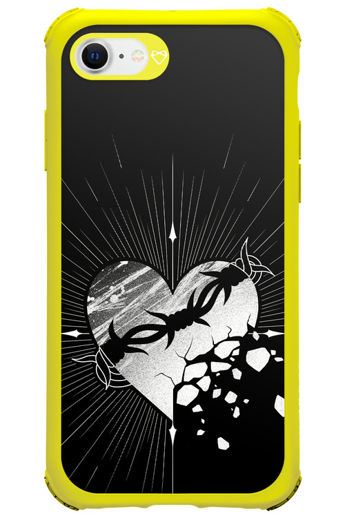 Fehér Szív - Apple iPhone 8